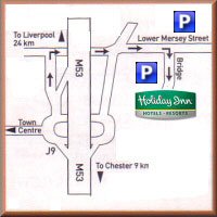 Holiday Inn Ellesmere Port/Cheshire Oaks Map